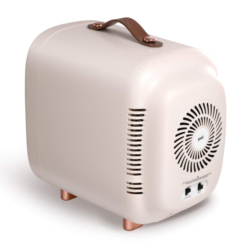 QUBI Mini Fridge, Professional Skincare Fridge, Mini Cosmetics Makeup Fridge, Compact Fridge 5 Liter (Cream White) - Image 4